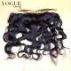 Virgin Peruvian Hair Lace Frontal Closure 13x4 Body Wave,Bleached Knots